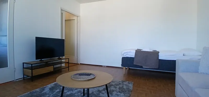A10: olohuone ja televisio